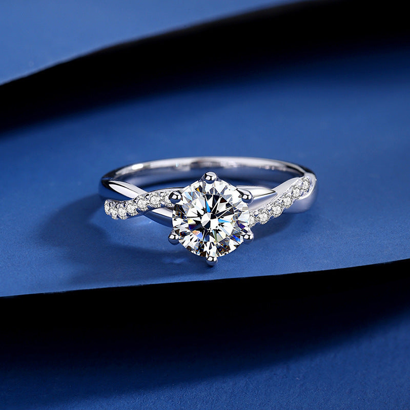Damen Eleganter Verlobungsring mit Diamant Shop Nory