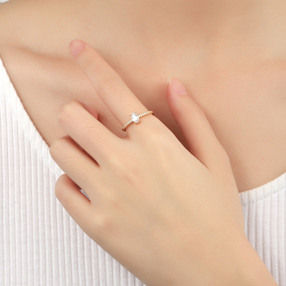 Damen eleganter offener Ring mit Zirkonia Shop Nory