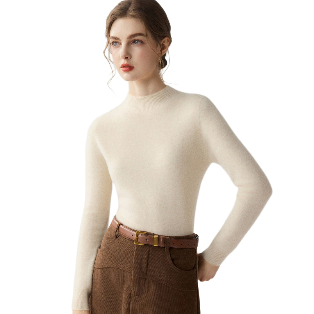 Damen Schmaler Mockneck-Feinstrickpullover mit kaschmirähnlicher Haptik Shop Nory