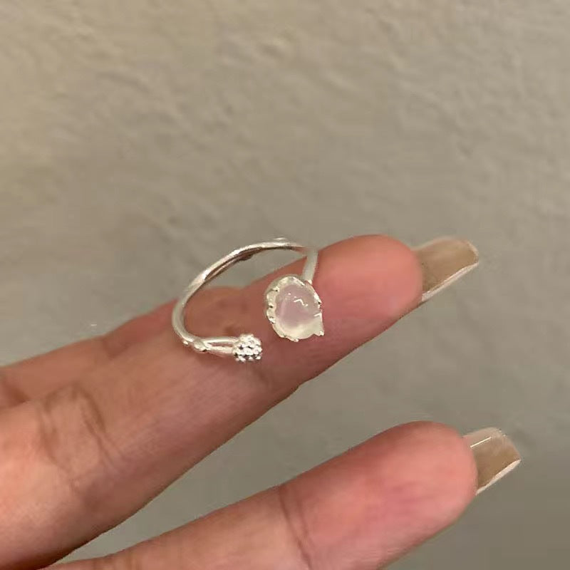 Damen Offener Ring mit funkelnden Zirkonia-Elementen Shop Nory