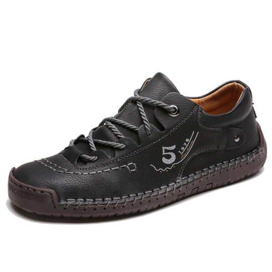 Damen bequeme Freizeitschuhe aus hochwertigem Leder mit rutschfester Sohle