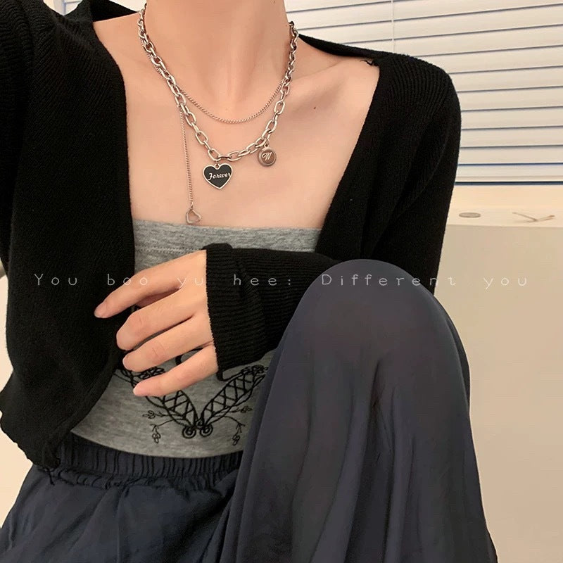 Damen Halskette mit elegantem Herzanhänger und individuellem Gravur-Design Shop Nory