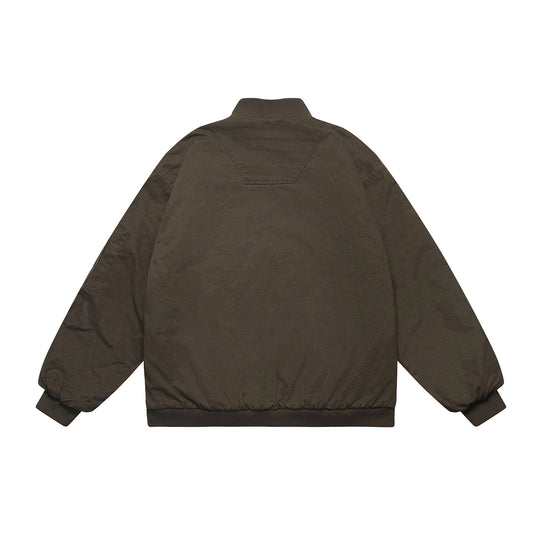 Unisex Oversize Utility‑Bomberjacke mit Ärmeltasche, elastischem Saum und verdeckten Eingriffstaschen Shop Nory