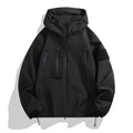 Herren technische Outdoor-Jacke mit verstellbarem Kapuzendesign und multifunktionalen Taschen