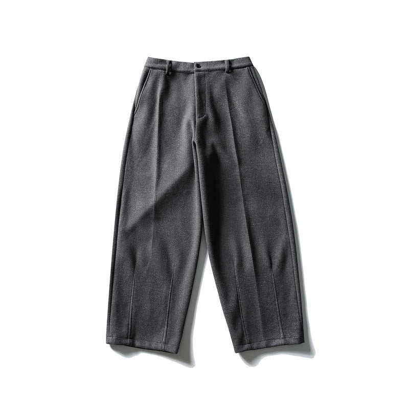 Damen Weite Cropped-Hose mit Bügelfalte und hoher Taille Shop Nory