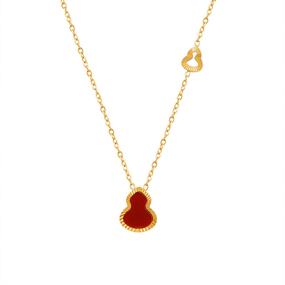 Damen Halskette mit herzförmigem Anhänger und feiner Gliederkette Shop Nory