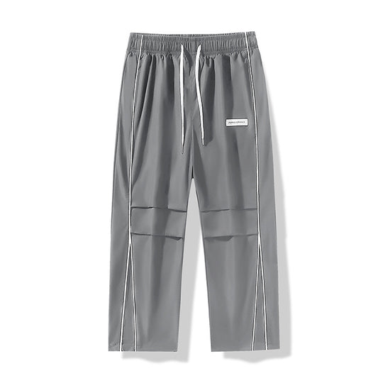 Herren Leichte Technical-Trackhose mit elastischem Bund, Knieabnähern & seitlicher Kontrastpaspel Shop Nory