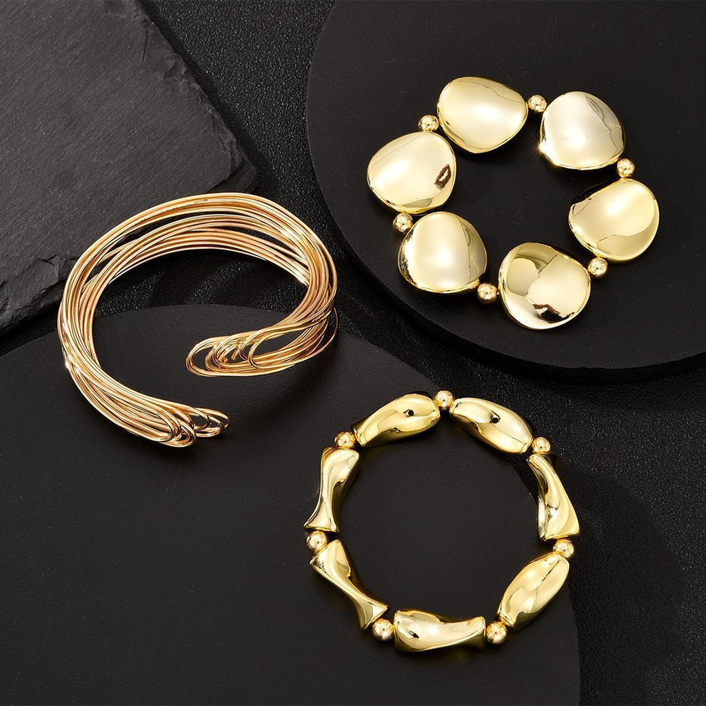 Damen Armreif-Set mit fließenden und modernen Designs Shop Nory