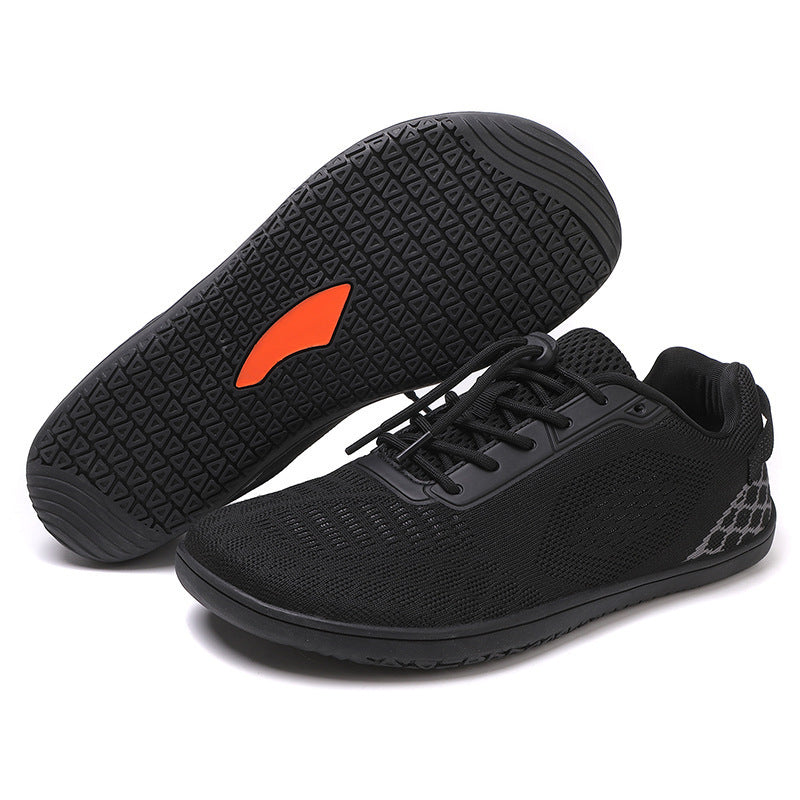 Unisex nan barfuß-inspirierter Strick-Sneaker mit elastischer Passform, Schnellzugkordel und griffiger Vollgummi-Laufsohle