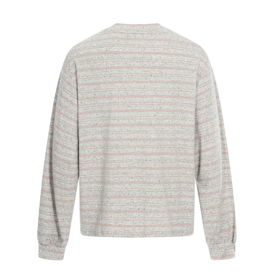 Damen Gestreiftes Oversize-Sweatshirt mit großflächigem Typo-Print und Rundhalsausschnitt Shop Nory
