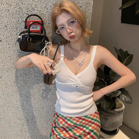 Damen Elegantes und atmungsaktives gehäkeltes Top Shop Nory