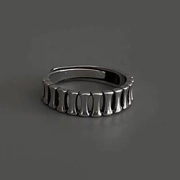 Damen Design-Ring mit strukturiertem Oberflächenmuster Shop Nory