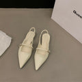 Damen Slingback Pumps mit eleganten Spitzen und zarten Riemchen