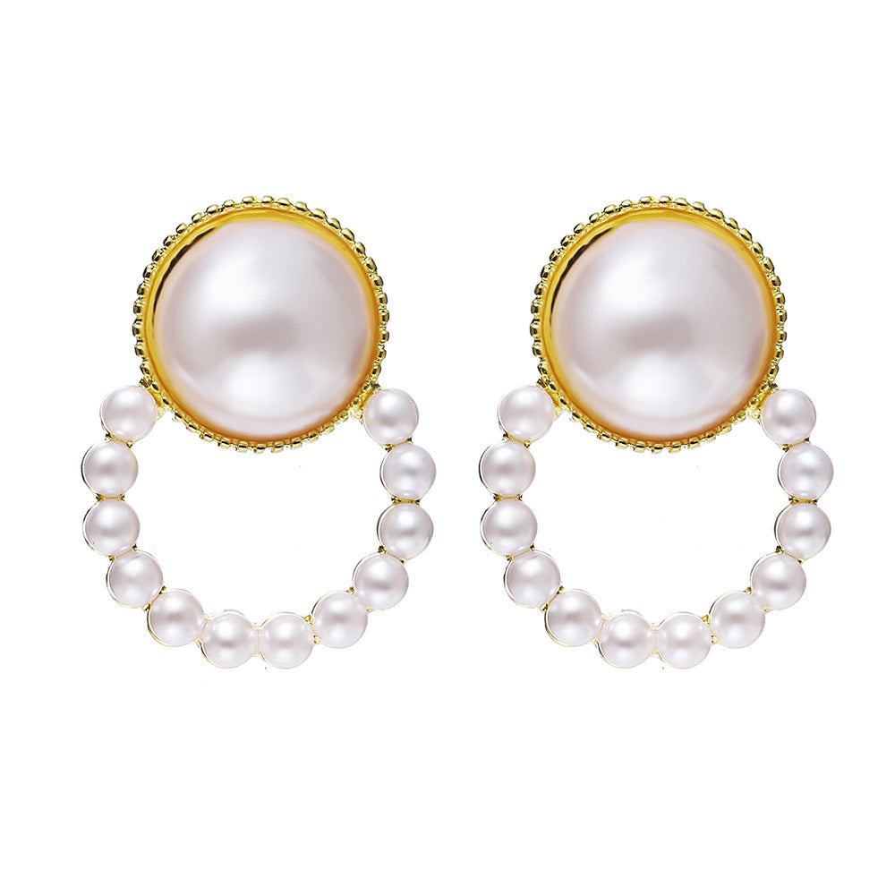 Damen Ohrringe mit eleganter Perlenfassung Shop Nory