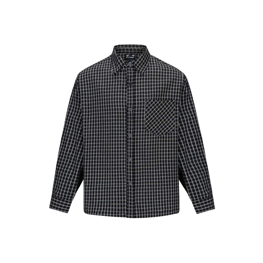 Herren Kariertes Flanellhemd im Overshirt‑Stil mit aufgesetzter Brusttasche Shop Nory