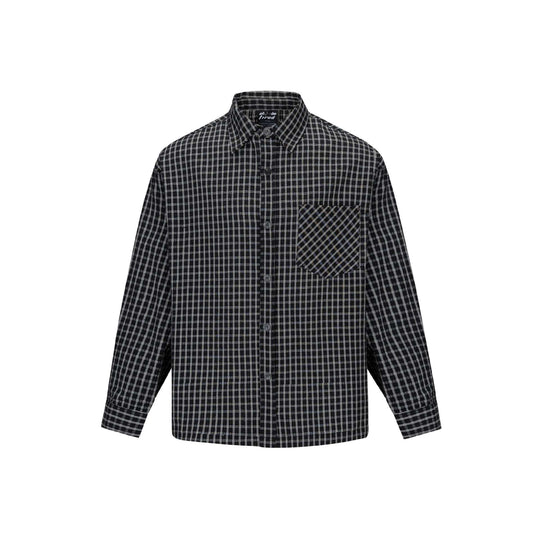 Herren Kariertes Flanellhemd im Overshirt‑Stil mit aufgesetzter Brusttasche Shop Nory