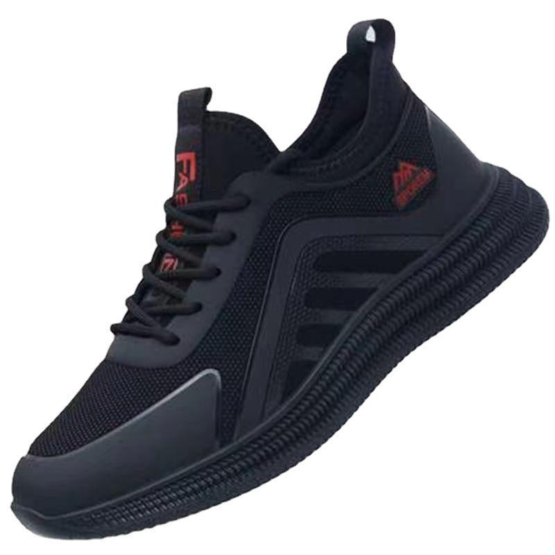 Herren Minimalistischer Urban-Lauftrainer mit gerippter Plateausohle und nahtlosem Mesh-Upper Shop Nory