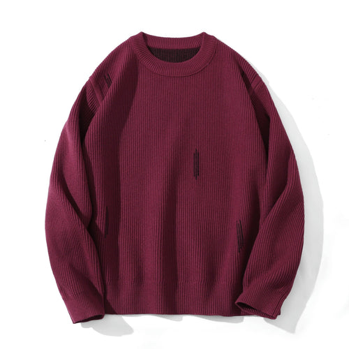 Damen Komfortabler Rippstrick-Pullover in Oversize-Silhouette mit Rundhals und dezentem Destroyed-Look Shop Nory
