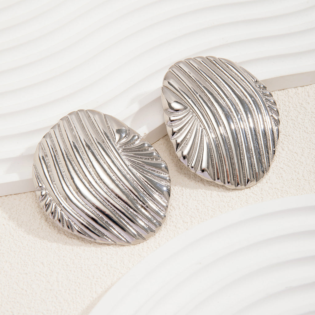 Damen Ohrstecker im eleganten Muschel-Design