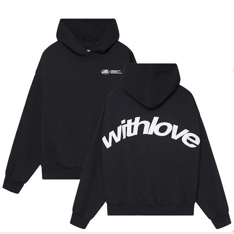 Unisex nan oversized Kapuzenpullover mit großflächigem Rückenprint, Kängurutasche und gerippten Bündchen Shop Nory