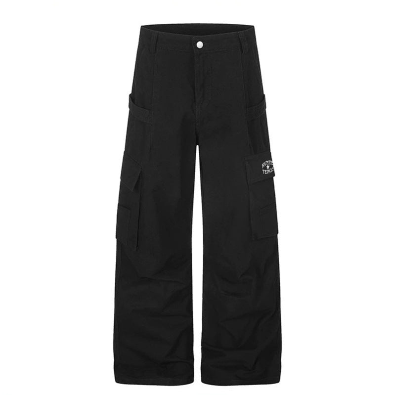Damen Cargo-Hose mit hohem Bund, Multifunktions-Taschen und weitem Culotte-Schnitt Shop Nory