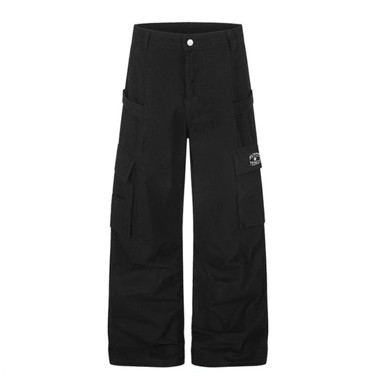 Damen Cargo-Hose mit hohem Bund, Multifunktions-Taschen und weitem Culotte-Schnitt Shop Nory
