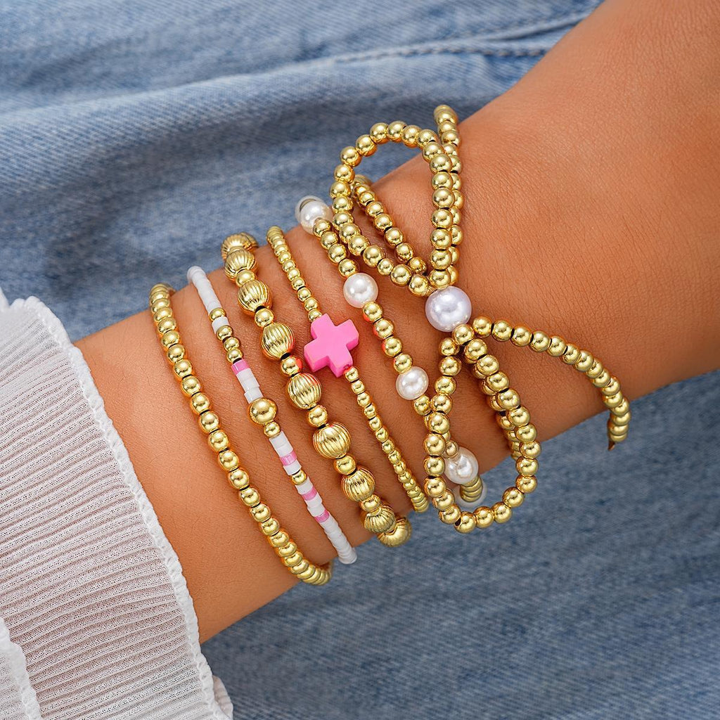 Damen Armband-Set mit spielerischen Perlen und eleganten Akzenten Shop Nory