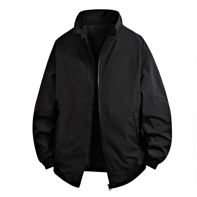 Herren Übergangsjacke mit hohem Kragen und praktischen Reißverschlusstaschen Shopnory