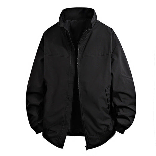 Herren Übergangsjacke mit hohem Kragen und praktischen Reißverschlusstaschen Shopnory