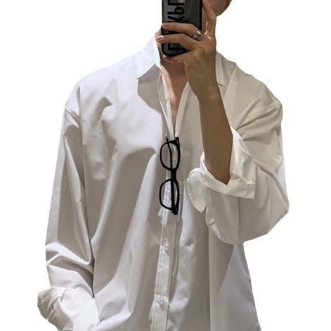 Herren Oversize-Hemd aus atmungsaktiver Baumwolle mit lässigem Schnitt