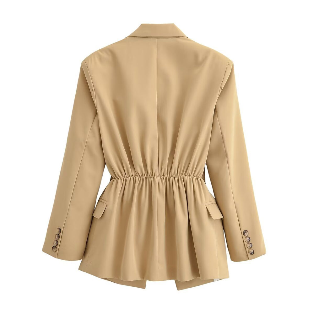 Damen Longline-Blazer im Oversized-Schnitt mit weitem Revers und Pattentaschen Shop Nory