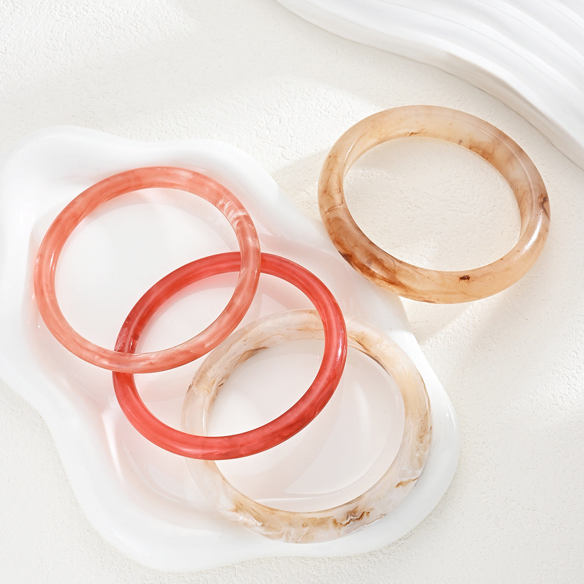 Damen Armband-Set mit stilvollen, transparenten Designs Shop Nory