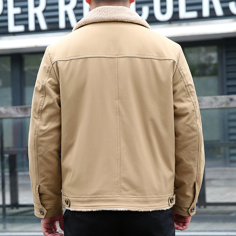 Herren Lässige Jacke mit Teddyfutter Shop Nory