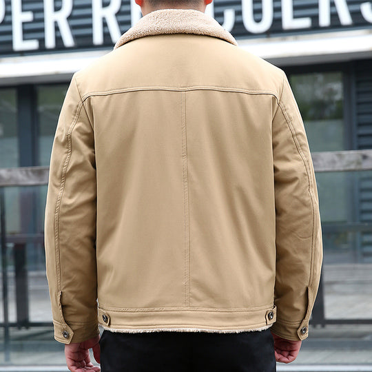 Herren Lässige Jacke mit Teddyfutter Shop Nory