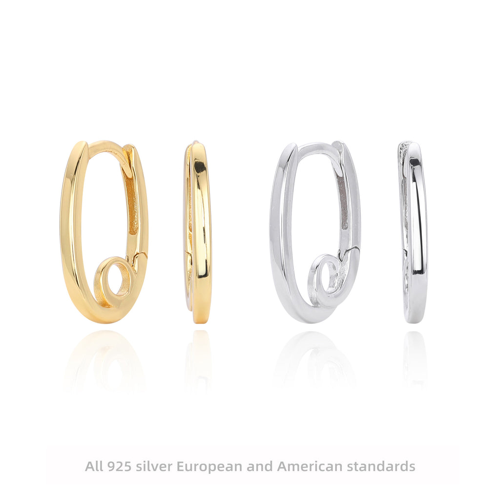 Damen Ohrhänger im modernen Schwungdesign aus 925 Sterling Silber Shop Nory