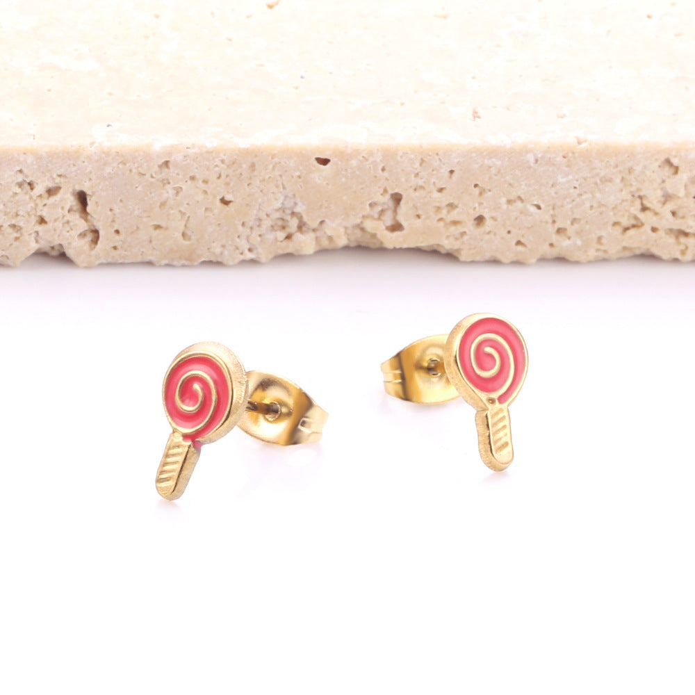 Damen Ohrstecker im Lutscherdesign Shop Nory