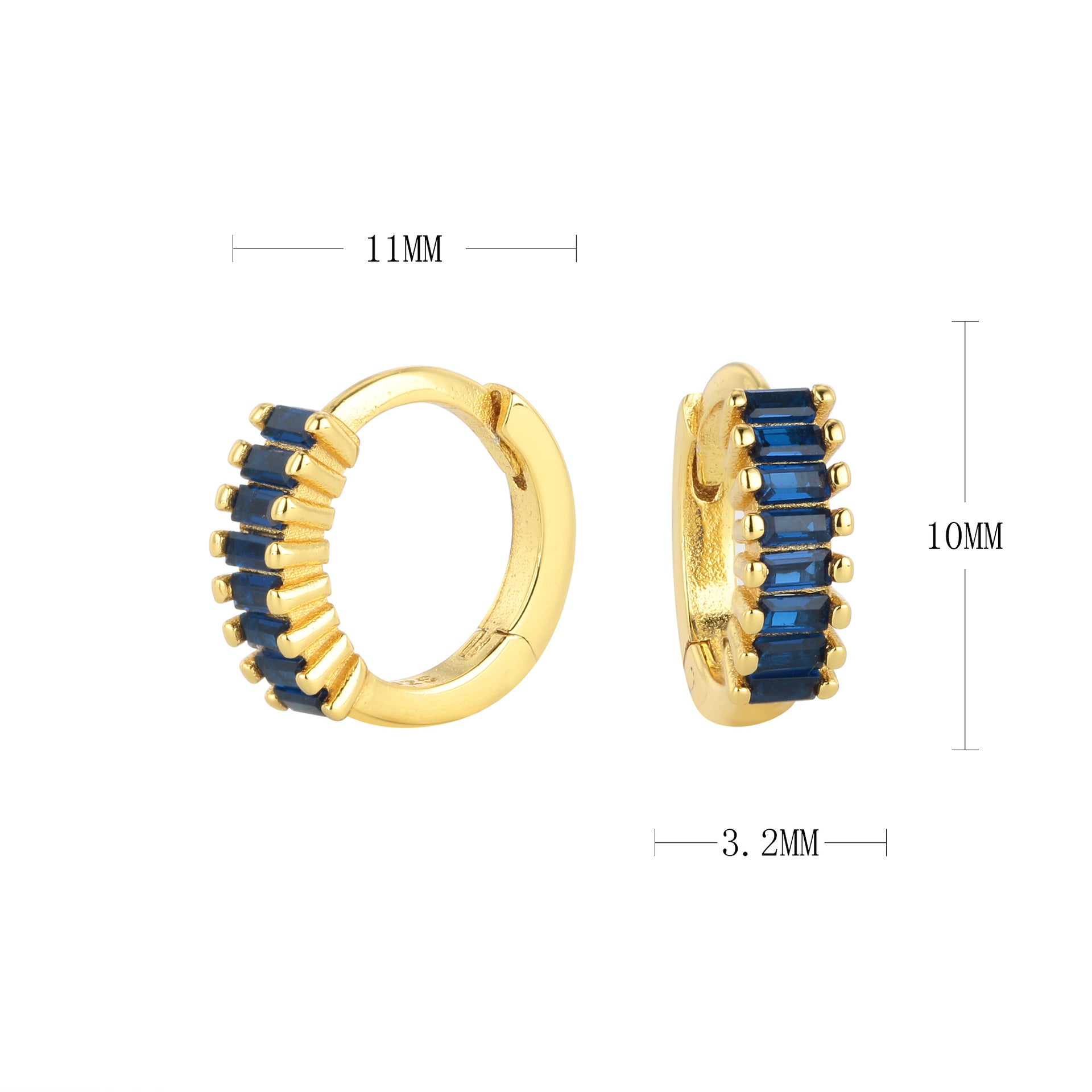 Damen Ohrringe mit pinken Zirkonsteinen in hochwertiger Goldfassung Shop Nory