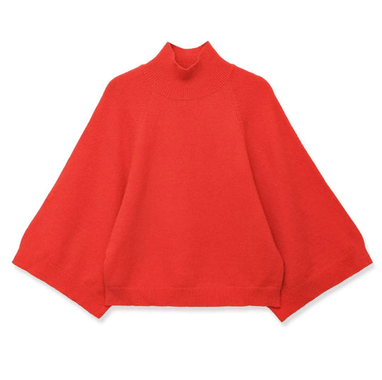 Damen Oversize Strickponcho mit Stehkragen und weitem Swing‑Schnitt Shop Nory