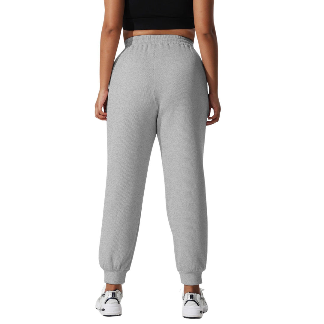 Damen High-Waist Shaping-Jogpant aus Rippfleece mit Taschen Shopy Nory