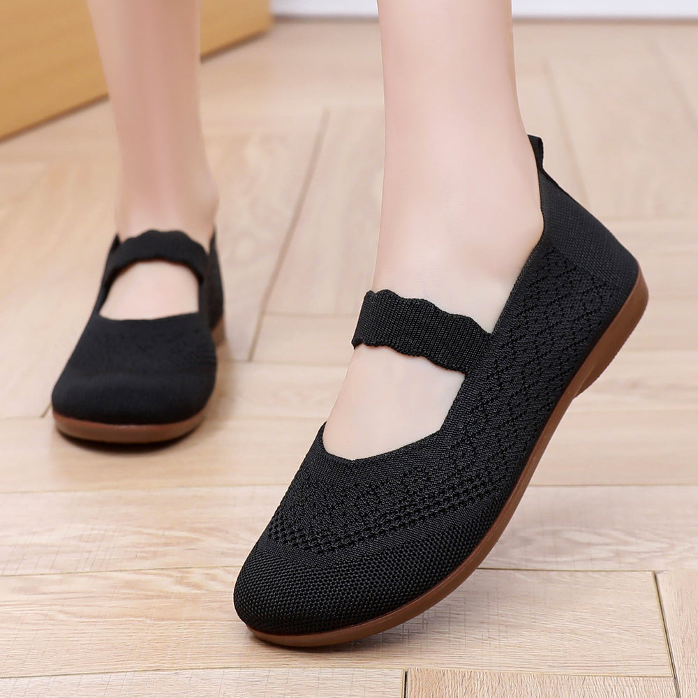 Damen Komfortable Slip-On Ballerinas
