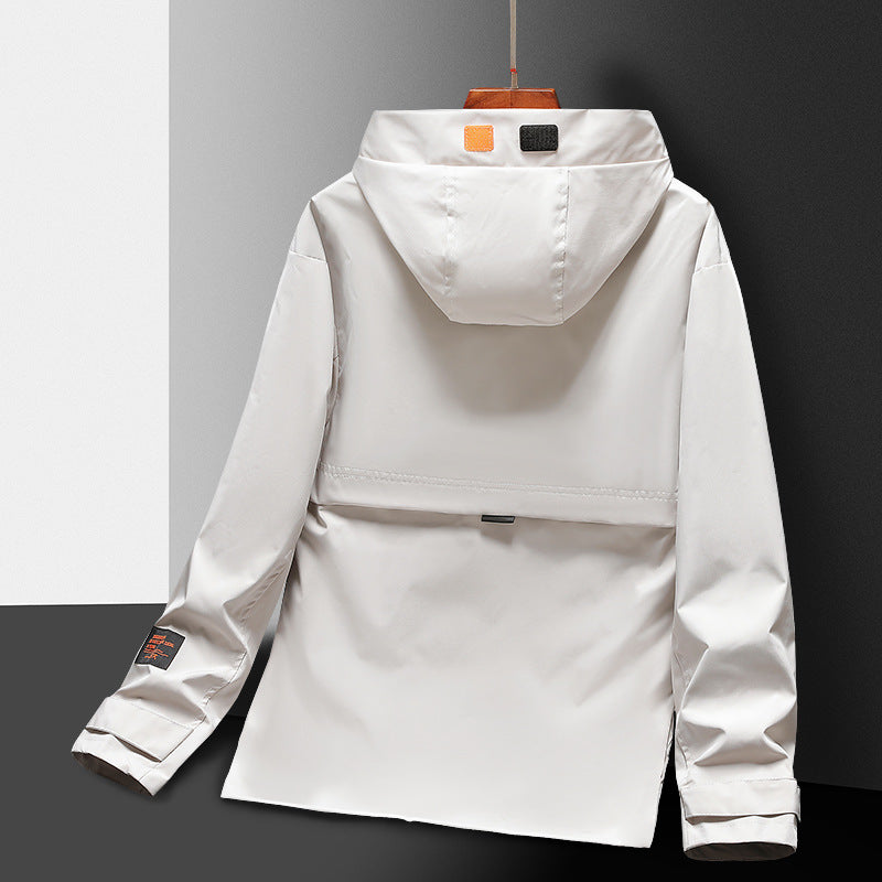 Herren Leichte Utility-Regenjacke mit Kapuze, winddichtem Softshell und reflektierenden Einsätzen Shop Nory