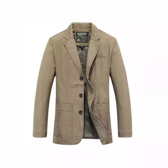 Herren Sakko im Casual-Stil mit Drei-Knopf-Front und aufgesetzten Taschen Shop Nory