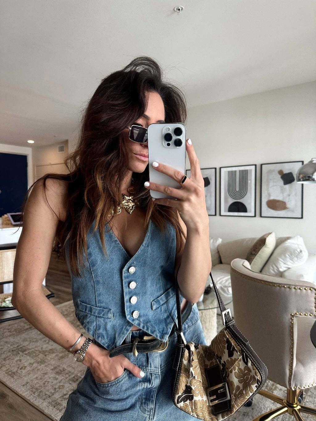 Damen Jeansweste
