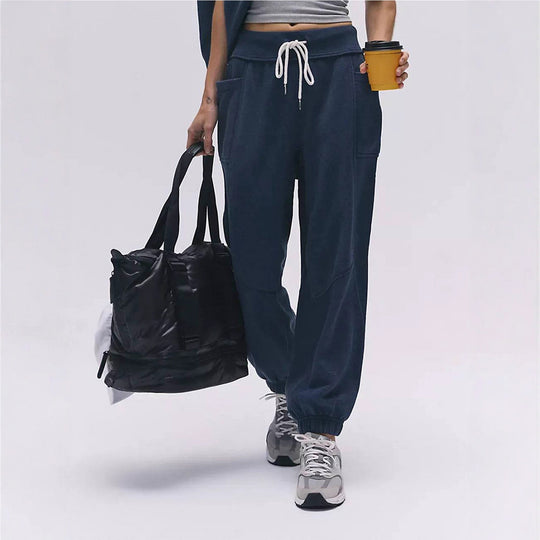 Damen Oversize‑Sweatpants im Baggy‑Cut mit hoher Bundpassform und Kordelzug Shop Nory