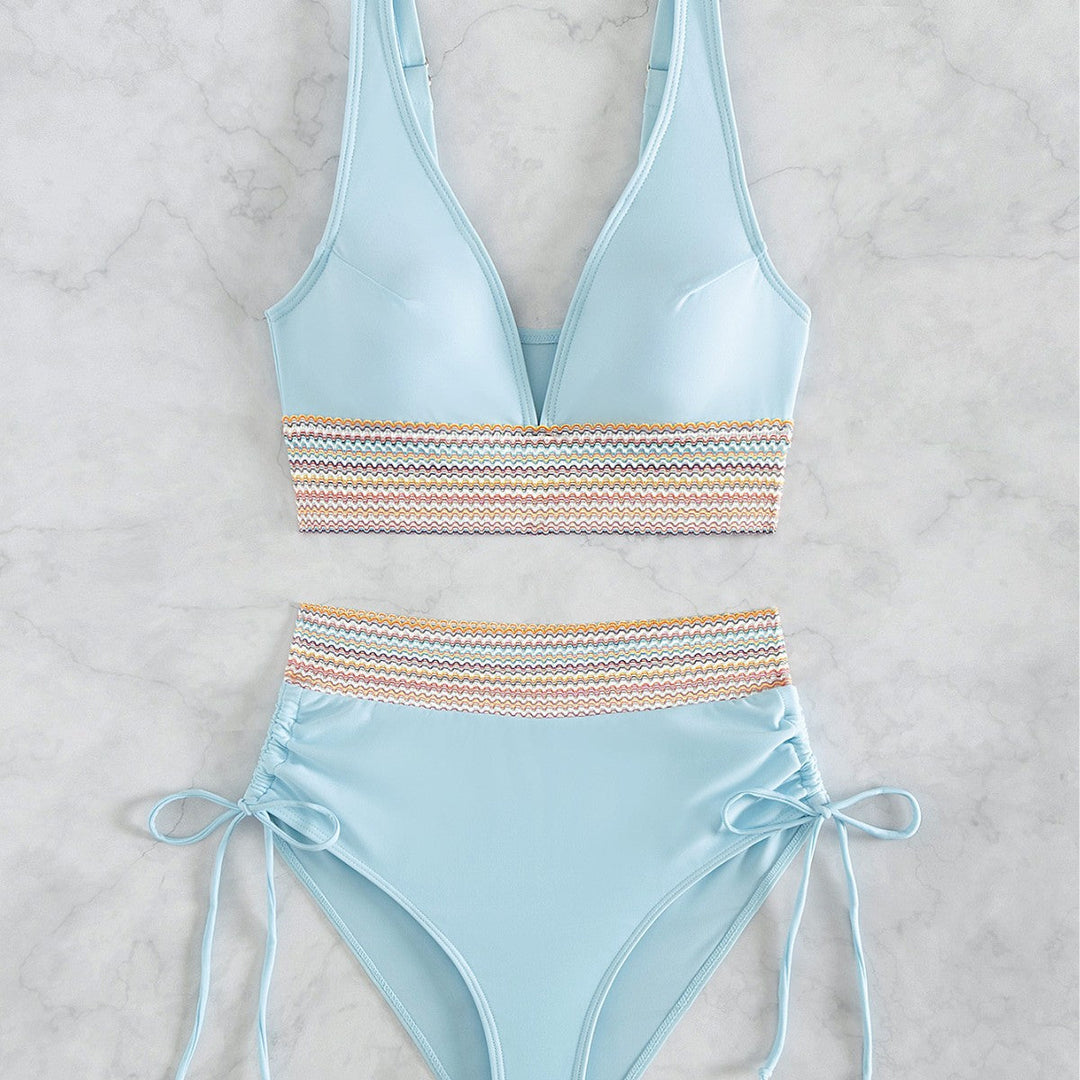 Damen Hochgeschnittener Sportbikini Shopnory