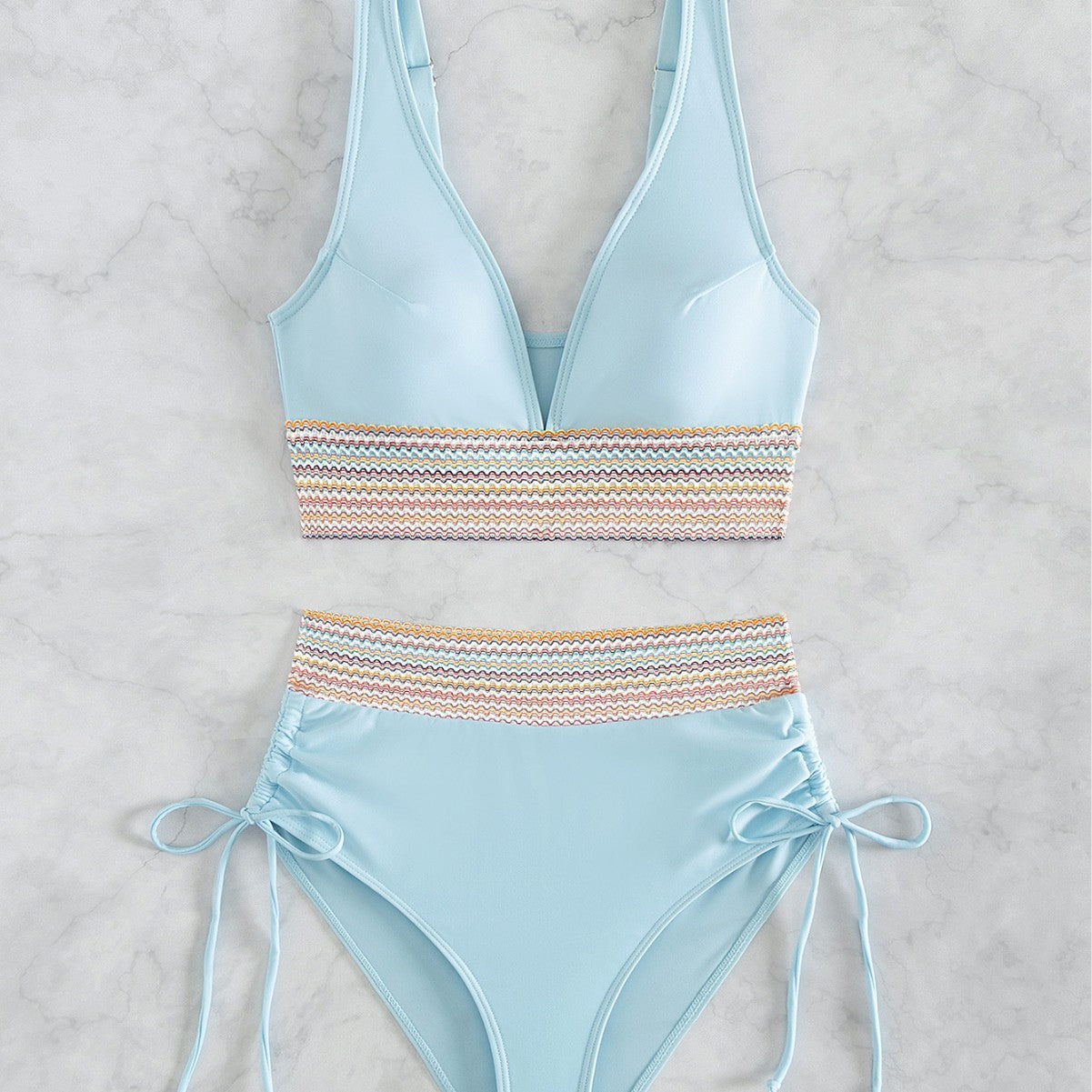 Damen Hochgeschnittener Sportbikini Shopnory