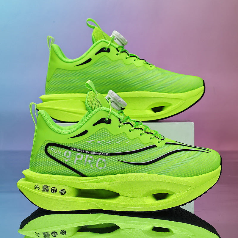 Damen Lauf- und Fitness-Sneaker mit Drehverschluss, Luftkammer-Zwischensohle und atmungsaktivem Strickoberteil Shopy Nory