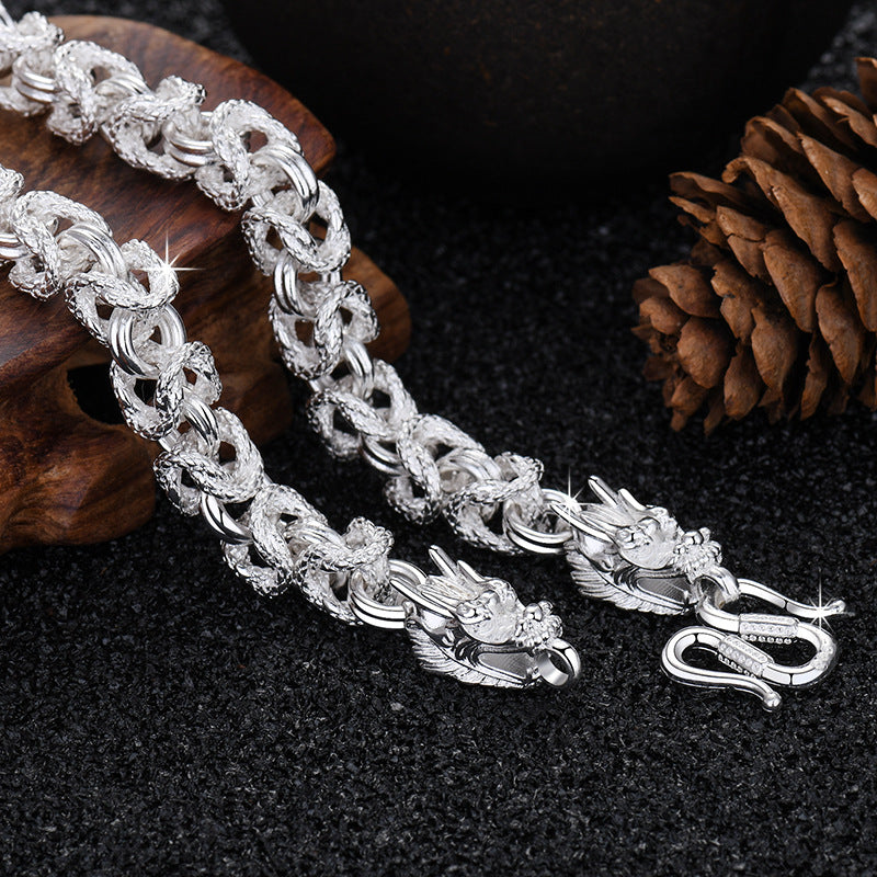 Damen Schmuck-Halskette mit dekorativem Kettenmuster und hochwertiger Verarbeitung Shop Nory