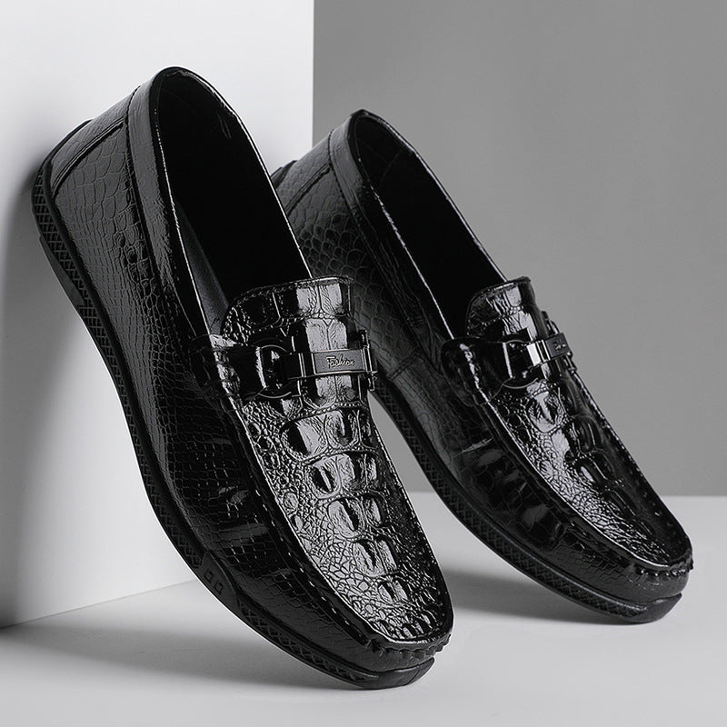 Herren Elegante Mokassins mit Schnalle Shop Nory