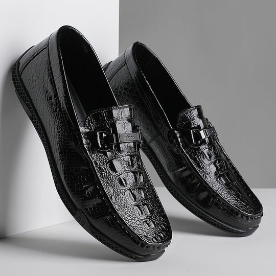Herren Elegante Mokassins mit Schnalle Shop Nory